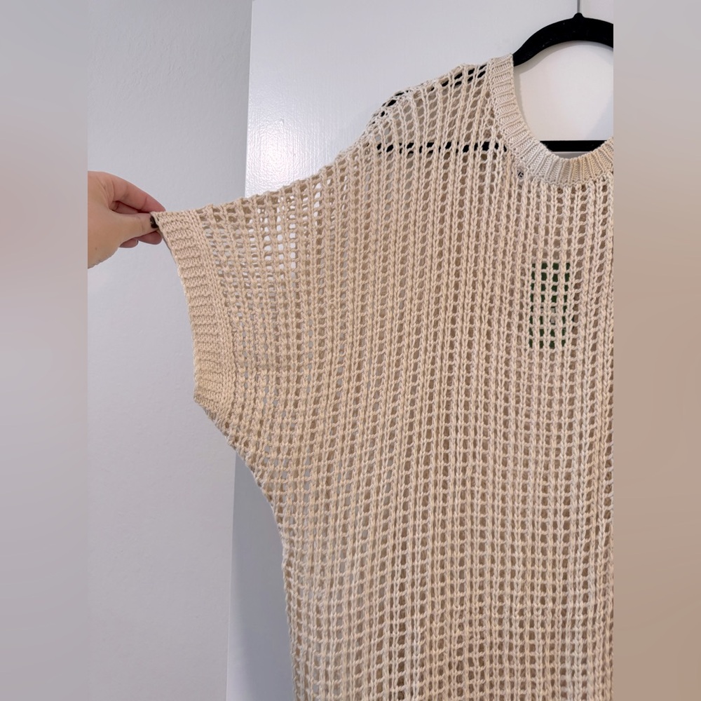 NWT Beige Knit Women's pull over sweater size xxl coastal - Picture 4 of 6